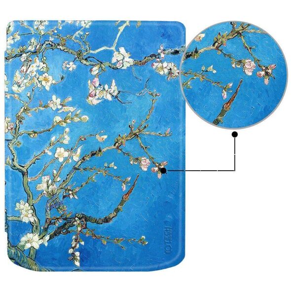 Case POCKETBOOK VERSE Tech-Protect SmartCase Sakura pattern 5906203691135