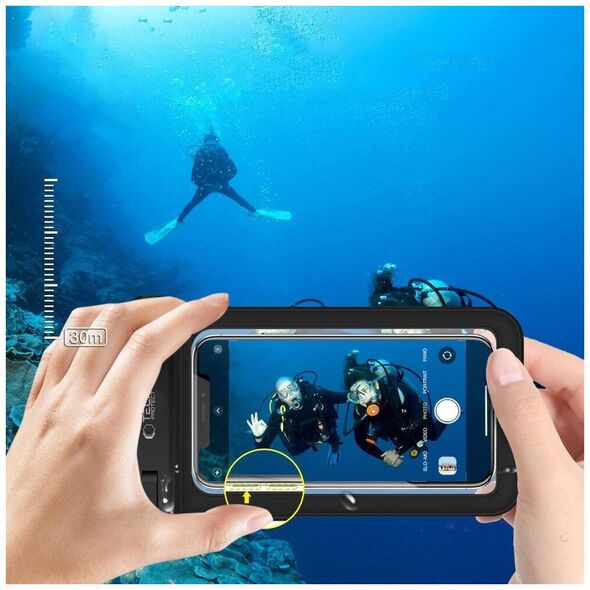Case Tech-Protect Universal Waterproof Case Uwc9 8.9 "Orange - black 5906203691609