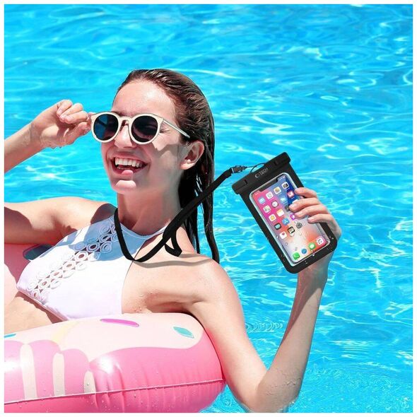 Case Tech-Protect Universal Waterproof Case Uwc9 8.9 "Orange - black 5906203691609