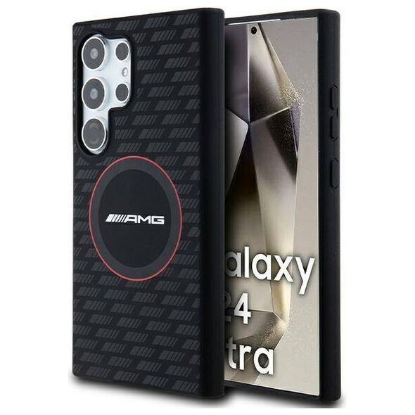 Original Case SAMSUNG GALAXY S24 ULTRA AMG Hardcase Silicone Carbon Pattern (AMHMS24L23SMRK) black 3666339241742