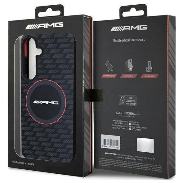 Original Case SAMSUNG GALAXY S24+ AMG Hardcase Silicone Carbon Pattern MagSafe (AMHMS24M23SMRK) black 3666339241735