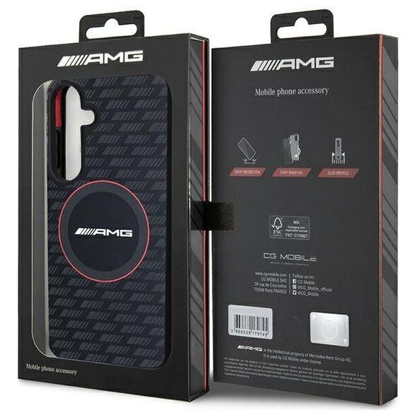 Original Case SAMSUNG GALAXY S24 AMG Hardcase Silicone Carbon Pattern MagSafe (AMHMS24S23SMRK) black 3666339241728
