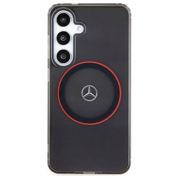 Original Case SAMSUNG GALAXY S24 Mercedes Hardcase Double Layer W/ Red MagSafe (MEHMS24S23HUORK) black 3666339246181