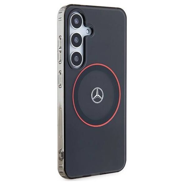 Original Case SAMSUNG GALAXY S24 Mercedes Hardcase Double Layer W/ Red MagSafe (MEHMS24S23HUORK) black 3666339246181