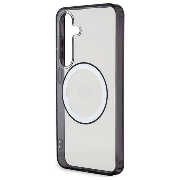 Original Case SAMSUNG GALAXY S24 Mercedes Hardcase Printed Logo MagSafe (MEHMS24S23HUOKC) transparent 3666339242800
