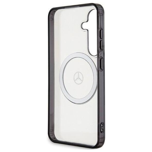 Original Case SAMSUNG GALAXY S24 Mercedes Hardcase Printed Logo MagSafe (MEHMS24S23HUOKC) transparent 3666339242800