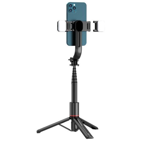 Selfie Stick Tripod with LED Light Bluetooth Tech-Protect L05S black 5906203690381