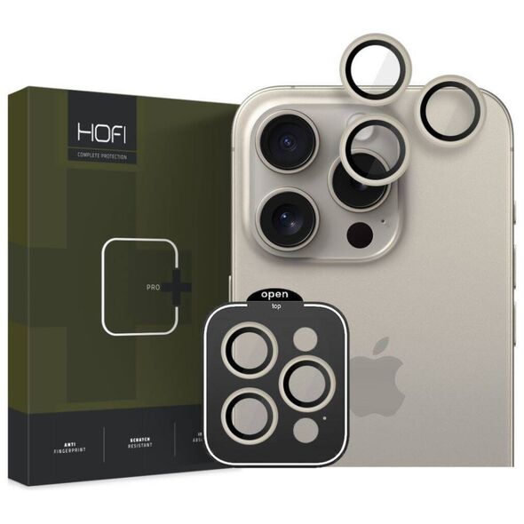 Camera Cover APPLE IPHONE 15 PRO / 15 PRO MAX HOFI CamRing Pro+ Titanium gray 5906302308125