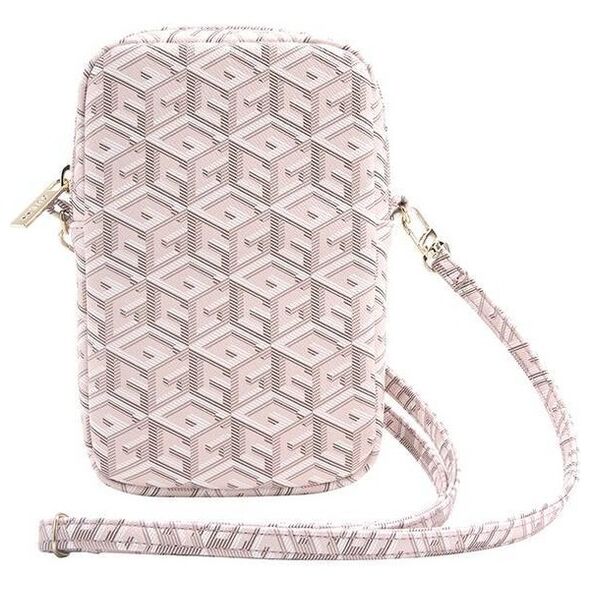 Bag Guess Zip GCube Bottom Stripe (GUWBZPGCSPGP) pink 3666339210670