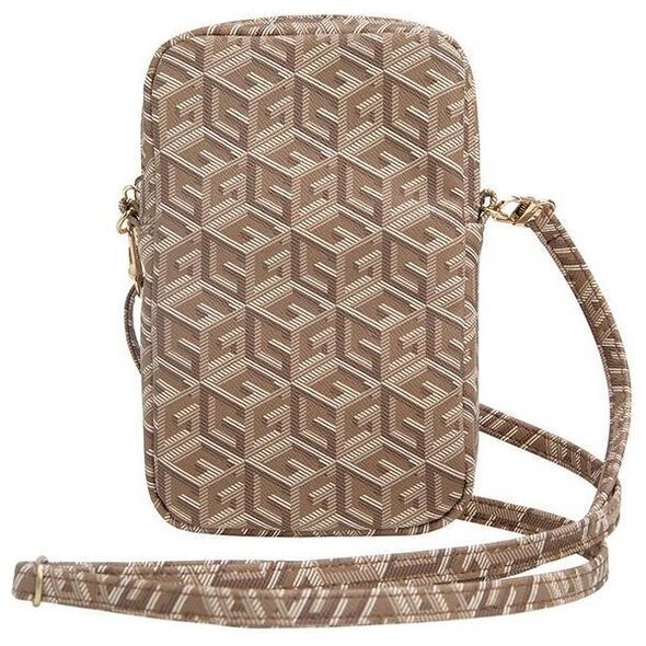 Bag Guess Zip GCube Bottom Stripe (GUWBZPGCSPGW) brown 3666339210663