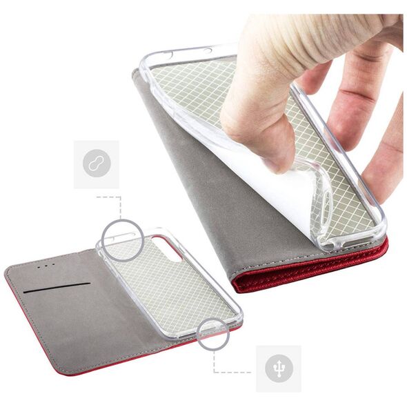 Case HUAWEI NOVA 10 SE Flip Magnet red 5903396192807