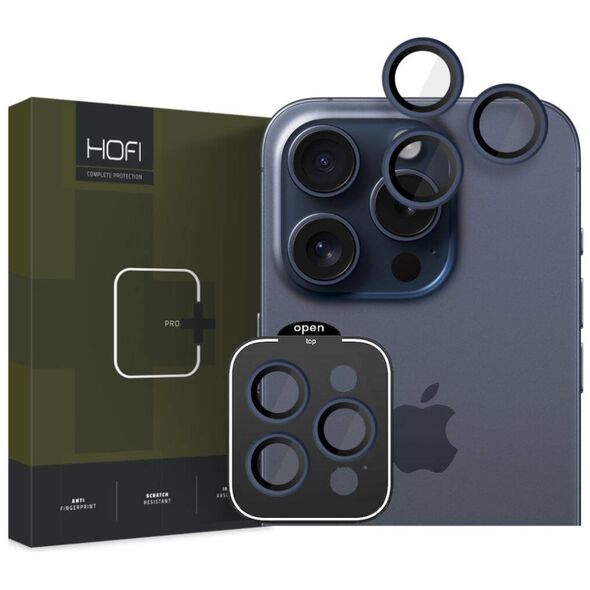 Camera Cover APPLE IPHONE 15 PRO / 15 PRO MAX HOFI CamRing Pro+ Clear navy blue 5906302308200