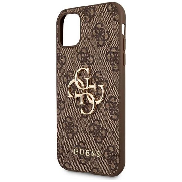 Guess case for iPhone 11 GUHCN614GMGBR brown hard case 4G Big Metal Logo 3666339006631