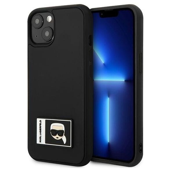 Karl Lagerfeld case for iPhone 13 KLHCP13M3DKPK black hard case Iconic Karl's Head 3666339049652