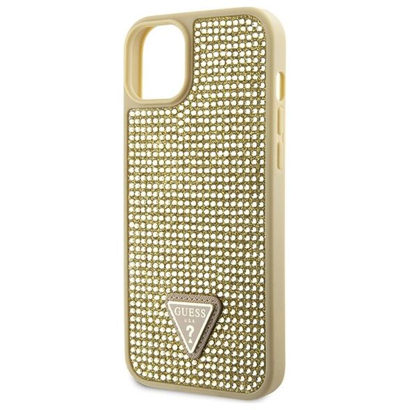 Guess case for iPhone 14 Plus 6,7&quot; GUHCP14MHDGTPD gold hardcase Rhinestone Triangle 3666339120061