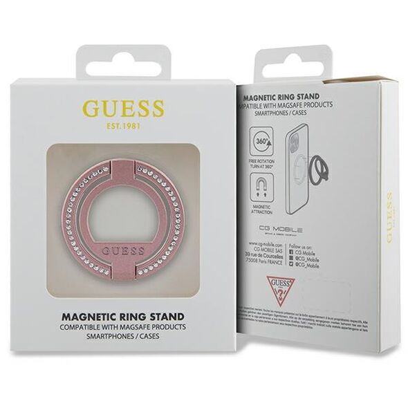 Guess stand GUMRSALDGP Ringstand Rhinestones pink 3666339170363