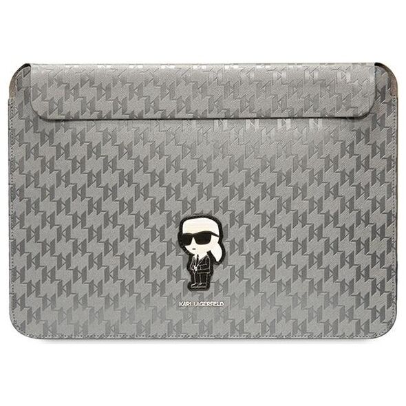 Karl Lagerfeld sleeve KLCS14SAKHPKG 14” silver Sleeve Mono Saffiano Ikonik 3666339170547