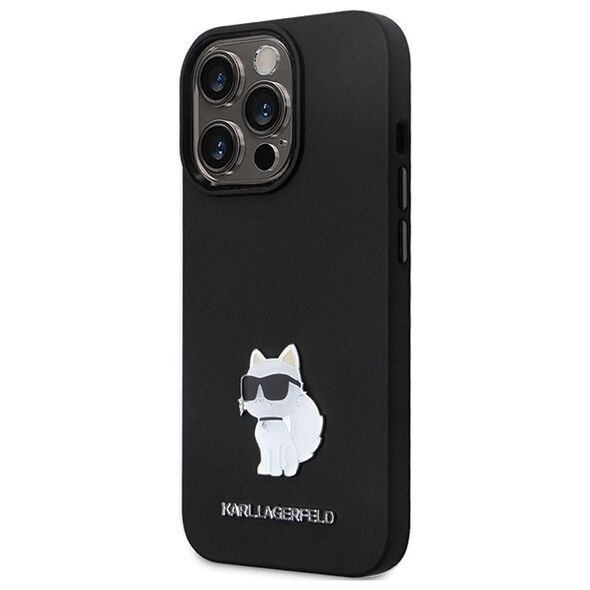 Karl Lagerfeld case for iPhone 13 Pro Max 6,7&quot; KLHCP13XSMHCNPK black HC Silicone C Metal Pin 3666339166304