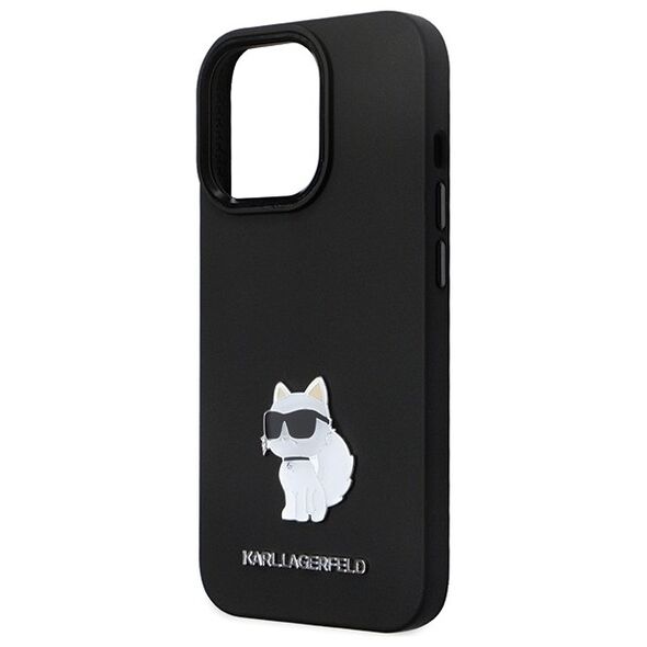 Karl Lagerfeld case for iPhone 13 Pro Max 6,7&quot; KLHCP13XSMHCNPK black HC Silicone C Metal Pin 3666339166304