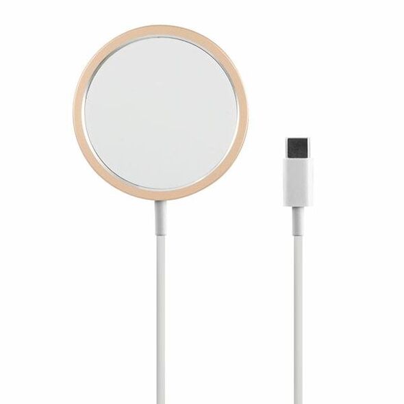 Guess wireless charger GUCBMSLRD gold Magsafe Compatible 15W Script 3666339171452