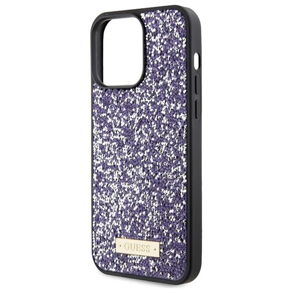 Guess case for iPhone 15 Pro 6,1&quot; GUHCP15LPFGSBSP light pink HC Rhinestone Meta Logo 3666339153823