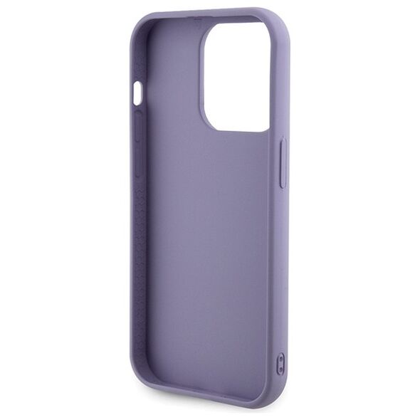 Guess case for iPhone 15 Pro 6,1&quot; GUHCP15LPSFDGSU purple HC Sequin Script Metal 3666339176242