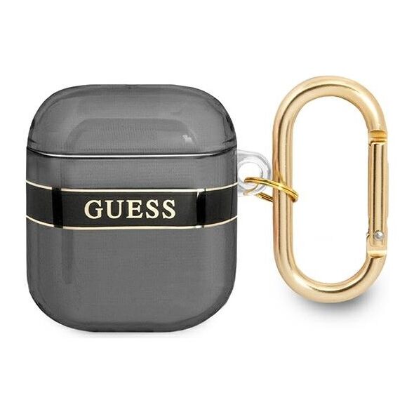 Guess case for AirPods 1 / 2 GUA2HHTSK black Cord 3666339047047