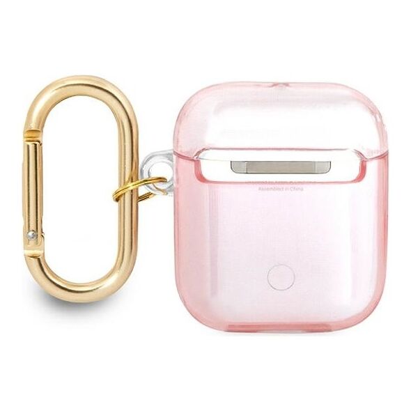 Guess case for AirPods 1 / 2 GUA2HHTSP pink Cord 3666339047078