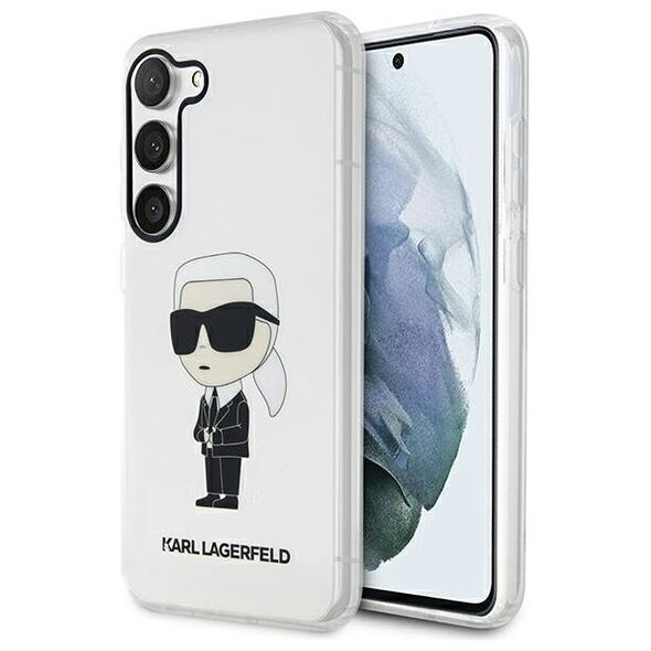 Karl Lagerfeld case for Samsung Galaxy S23 KLHCS23SHNIKTCT transparent HC IML NFT Ikonik 3666339117795