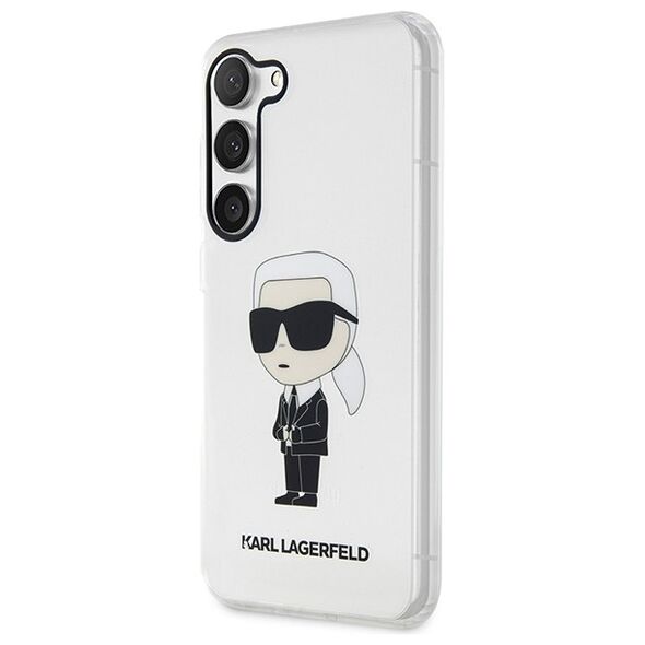 Karl Lagerfeld case for Samsung Galaxy S23 KLHCS23SHNIKTCT transparent HC IML NFT Ikonik 3666339117795