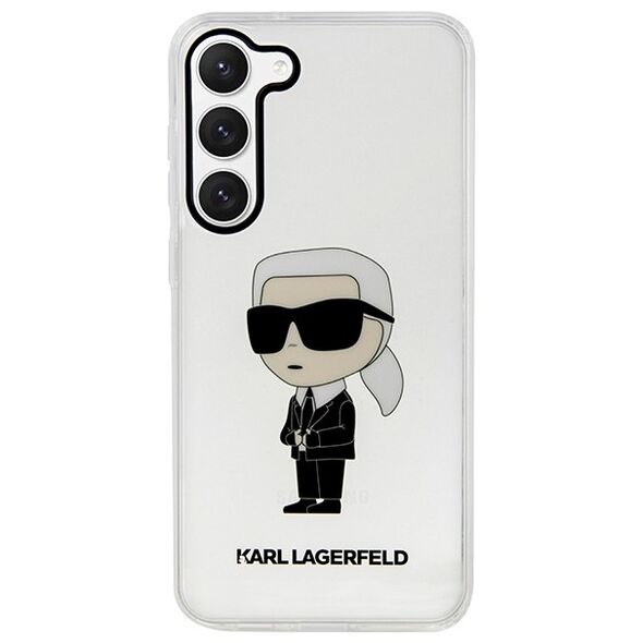 Karl Lagerfeld case for Samsung Galaxy S23 KLHCS23SHNIKTCT transparent HC IML NFT Ikonik 3666339117795