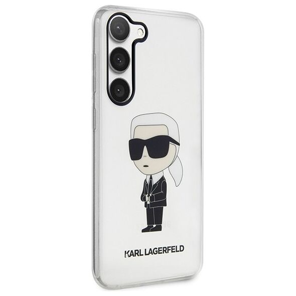 Karl Lagerfeld case for Samsung Galaxy S23 KLHCS23SHNIKTCT transparent HC IML NFT Ikonik 3666339117795