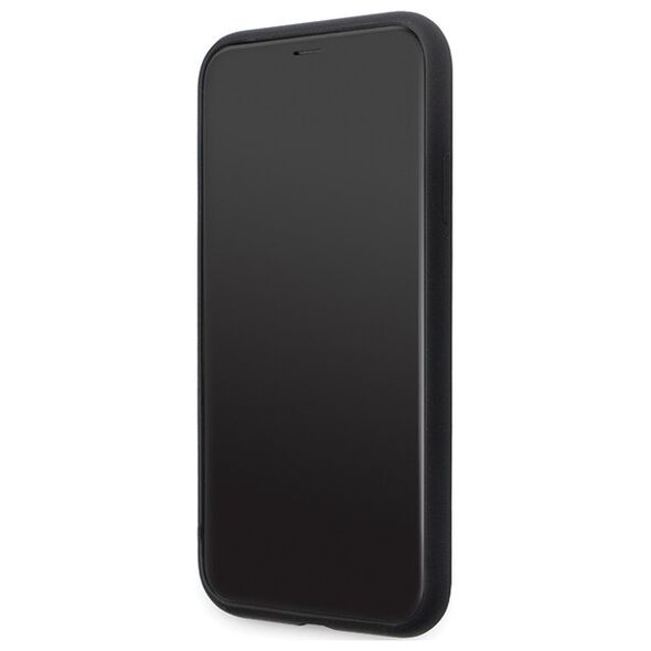 Karl Lagerfeld case for iPhone 11 KLHCN61SMHKNPK black HC Silicone Ikonik Metal Pin 3666339165918