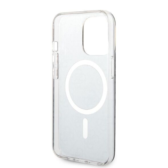 Guess set case + charger for iPhone 13 Pro 6,1&quot; GUBPP13LH4EACSK black hard case 4G Print MagSafe 3666339102791
