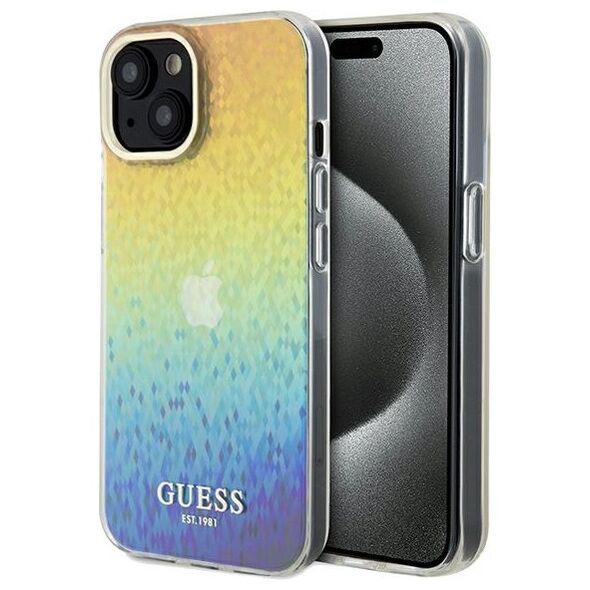 Guess case for  iPhone 14 6,1&quot; GUHCP14SHDECMI HC IML FACETED MIRROR DISCO IRIDESCENT 3666339172275