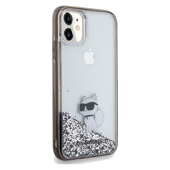 Karl Lagerfeld case fori Phone 11 KLHCN61LKCNSK HC LIQ. GLITTER C TRANSPARENT 3666339164119