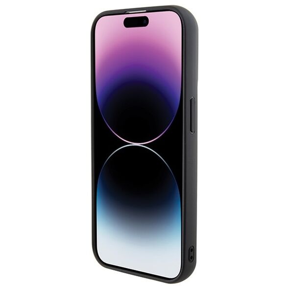 Karl Lagerfeld case for iPhone 13 Pro 6,1&quot; KLHCP13LGSAKCPK HC GRIPSTAND SAFFIANO KC PINS BLACK 3666339206819