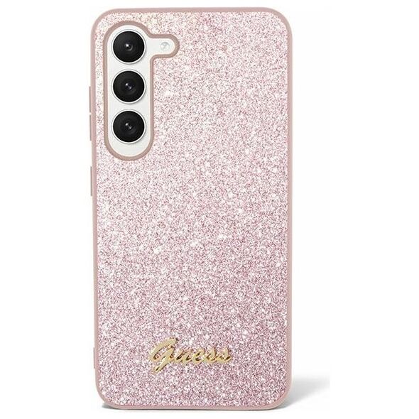 Guess case for S24+ S926 GUHCS24MHGGSHP hardcase Glitter Script pink 3666339241407