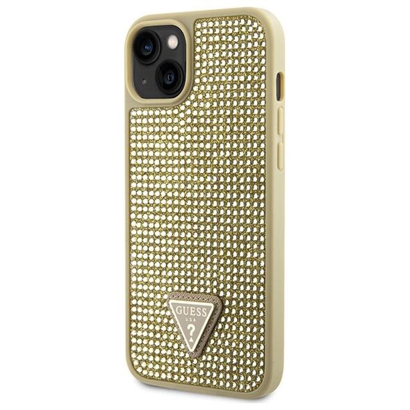 Guess case for iPhone 14 6,1&quot; GUHCP14SHDGTPD gold hardcase Rhinestone Triangle 3666339120054