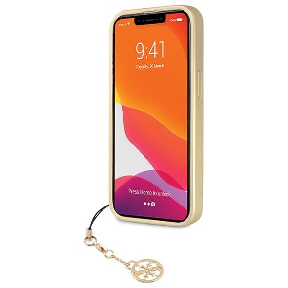 Guess case for iPhone 14 Pro 6,1&quot; GUHCP14LGF4GGR grey HC PU 4G Charm 3666339169879