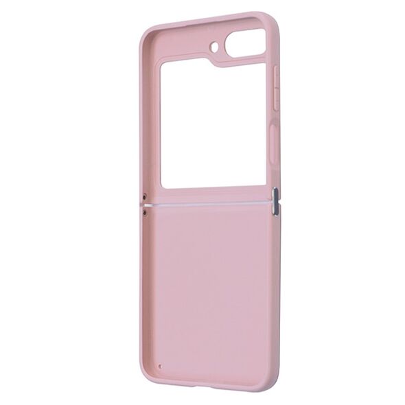 Guess case for Samsung Z Flip5 GUHCZF5HGGSHP pink HC PU/TPU Glitter Script 3666339173999