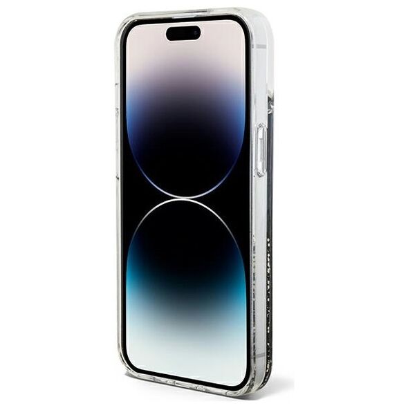 Guess case for iPhone 14 6,1&quot; GUHCP14SLCSGSGK black hard case Liquid Glitter Marble 3666339127282