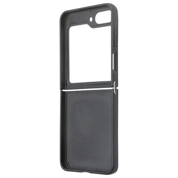 Guess case for Samsung Z Flip5 GUHCZF5HGGSHK black PU/TPU Glitter Script 3666339173951