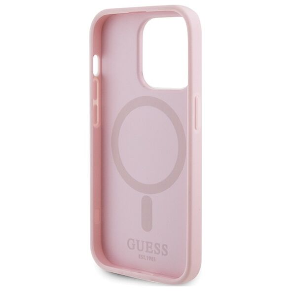 Guess case for iPhone 13 Pro Max 6,7&quot; GUHMP13XPSAHMCP pink Saffiano Magsafe 3666339156138