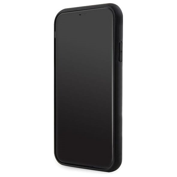 Karl Lagerfeld case for iPhone 11 / XR KLHCN61G2CPK black hardcase Glitter Choupette Patch 3666339170028