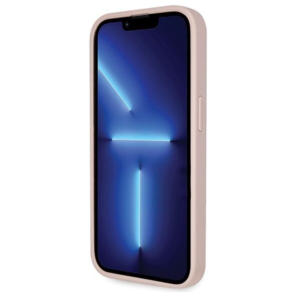 Guess case for iPhone 15 Pro 6.1&quot; GUHCP15LP4TDSCPP pink hardcase Crossbody 4G Metal Logo 3666339147242