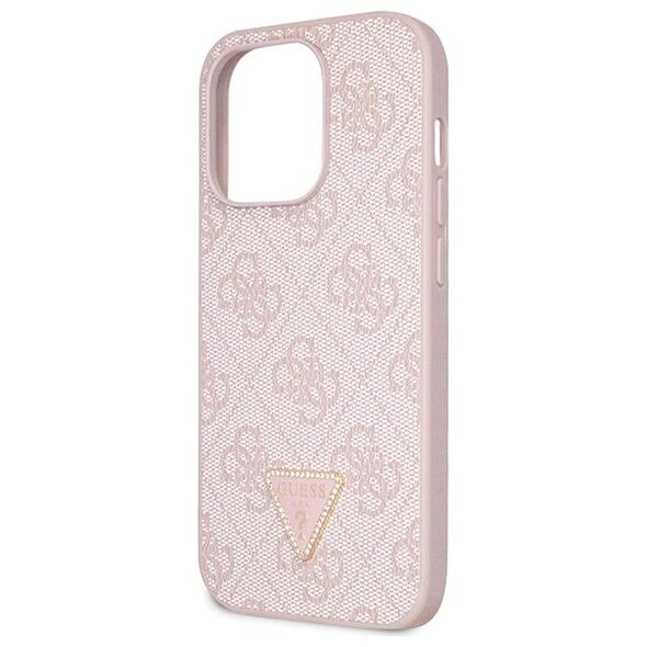 Guess case for iPhone 15 Pro 6.1&quot; GUHCP15LP4TDSCPP pink hardcase Crossbody 4G Metal Logo 3666339147242