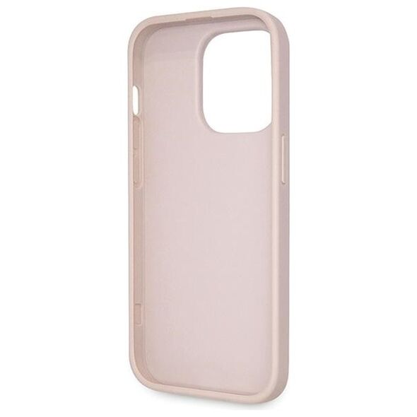 Guess case for iPhone 15 Pro 6.1&quot; GUHCP15LP4TDSCPP pink hardcase Crossbody 4G Metal Logo 3666339147242