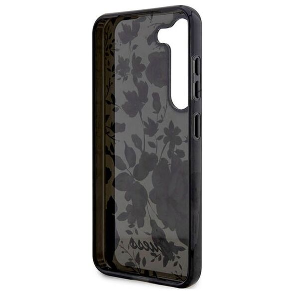 Guess case for Samsung Galaxy S23 Plus GUHCS23MHCFWSK black HC IML Flower 3666339117207