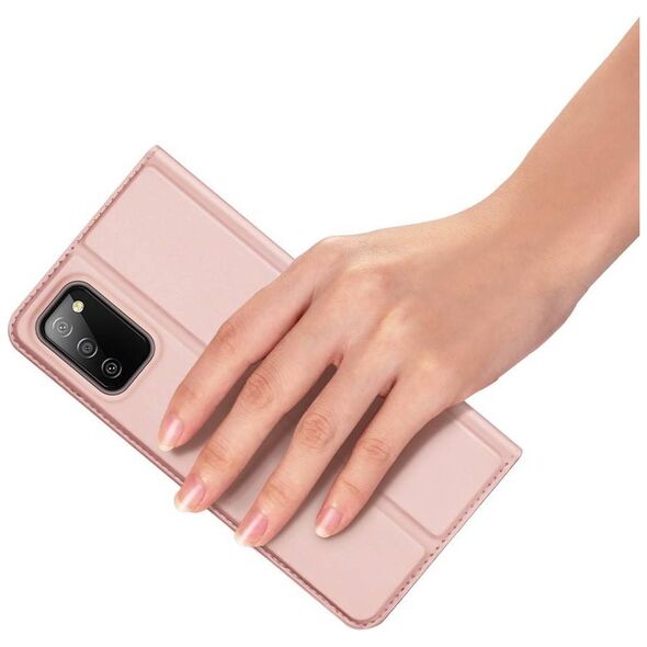 Case SAMSUNG GALAXY A03S with a flip Dux Ducis Skin Leather light pink 6934913049716